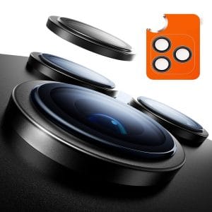 Ultra Premium Camera Lens Protector for iPhone 16 Pro / iPhone 16 Pro Max - Tempered Glass Protection - Black
